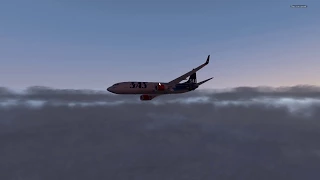 X-plane 11 | SAS (70years) 737-800 flight from Copenhagen to Stocholm // EKCH - ESSA