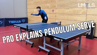 TABLE TENNIS PRO EXPLAINS THE PENDULUM SERVE - SERVICE TUTORIAL