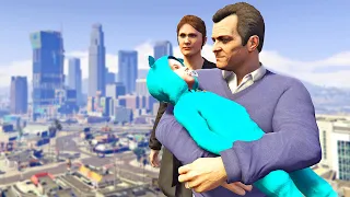 قراند 5 : مايكل يستقبل مولود جديد | GTA V Michael's New Baby