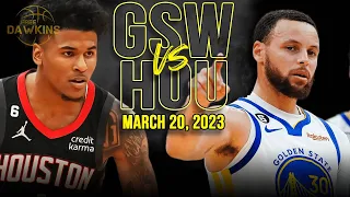 Golden State Warriors vs Houston Rockets Full Game Highlights | March 20, 2023 | FreeDawkins