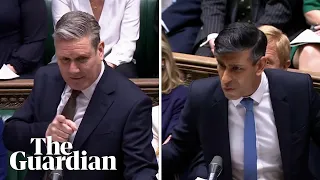 PMQs: no politician has put up taxes more times than Rishi Sunak, says Keir Starmer