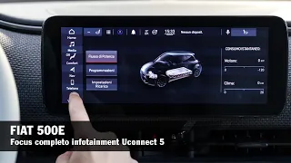 Fiat 500E | Full Tour of the UConnect 5 System (ENG SUBS)