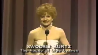 Swoosie Kurtz wins 1986 Tony Award for Best Featured Actress in a Play