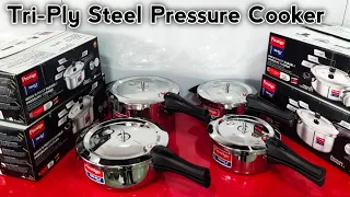 Prestige Tri-Ply Stainless Steel Pressure Cooker Review | Triply cooker | Steel Cooker Unboxing