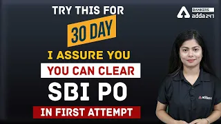 Try This for 30 Days - Clear SBI PO 2021 in First Attempt