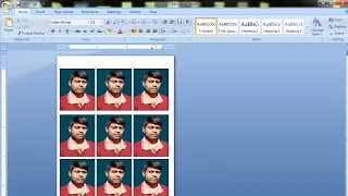 passport size photos in ms word 2007 fully automatically