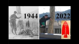 "Then and now" WWII photo animation