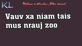 Vauv xa niam tais mus nrauj zoo 4/3/2019