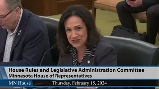 House Rules and Legislative Administration Committee 2/15/24