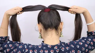 Easy Bun Hairstyles By Self | High Bun Hairstyle For Wedding | Easy Hairstyle | Hairstyles