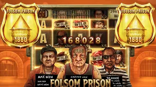 ANOTHER 🔥 CRAZY SET-UP 🔥 ON FOLSOM PRISON SLOT RESULTS IN MAX WIN #44