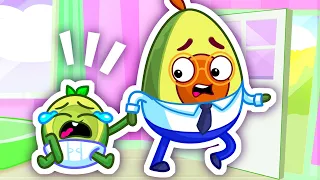 When Dad's Away 😥💼 Daddy Don't Go 😭 || Voca Voca Stories 🥑