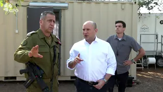 ראש הממשלה בנט ושר הביטחון גנץ ביקרו בתרגיל אוגדתי של עוצבת געש