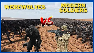 3000 Modern Soldiers vs 40000 Werewolves - UEBS 2