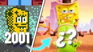 Evolution of SpongeBob Squarepants games (2001-2023)