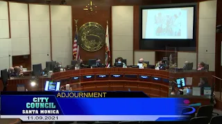 Santa Monica City Council Meeting November 9, 2021