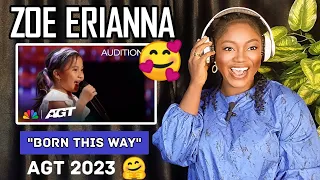 6-year-old Zoe Erianna steals Sofia's heart with "Born This Way" | Auditions | AGT 2023 | REACTION!😱