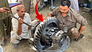 HOW to Repair Differential Gear Of A Isuzu truck ☆ REBUILD Isuzu truck Broken Rear Differential ||