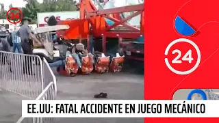 EE.UU: Accidente mortal en parque de diversiones de Ohio | 24 Horas TVN Chile