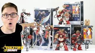 Unboxing and ASMR JOYTOY Warhammer 40k Figures / Blood Angels / Black Templars / Battle Sisters