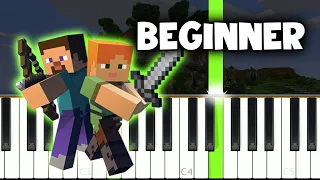 Mice On Venus - Minecraft Theme - Very Easy Piano tutorial