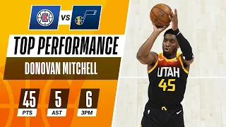 Donovan Mitchell Erupts for 45 PTS in the Game 1 Win! 🕷