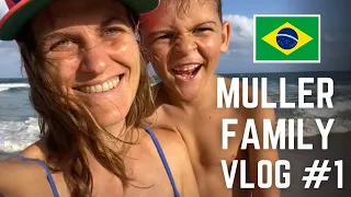 Family Vlog on the Beach of Praia Mole in Florianopolis, Brazil [First Vlog]