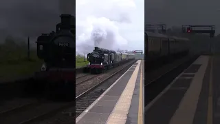 Two Pannier Tanks gather SPEED at Small Heath #train #steamtrain #shortsvideo #shorts