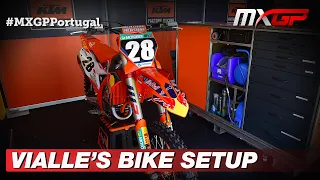 Tom Vialle's Bike Set up with Race Mechanic | MXGP of Portugal 2022 #MXGP #Motocross