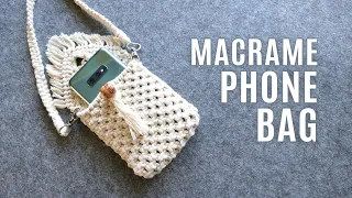 DIY Macrame Phone Bag Easy