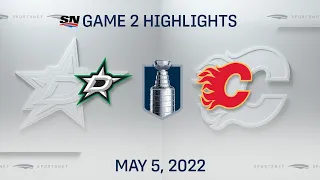 NHL Game 2 Highlights | Stars vs. Flames - May 5, 2022