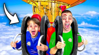 KLEINER JUNGE fährt alle FAHRGESCHÄFTE auf KIRMES! 😳