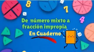 De número mixto a fracción impropia