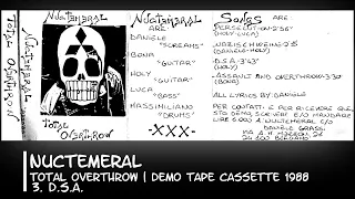 NUCTEMERAL - TOTAL OVERTHROW - DEMO TAPE CASSETTE 1988