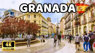 🇪🇦[4K] GRANADA Spain Fantastic City Walking Tour Autumn 2023 | Andalucía