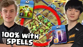 This Clash of Clans SPELL TRICK will 3-STAR MAX bases better than any other..