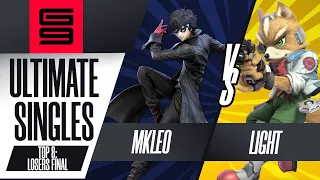 MkLeo vs Light - Ultimate Singles Top 8 Losers Final - Genesis 9 | Joker vs Fox