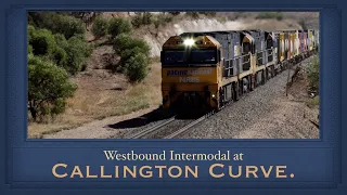 Westbound Intermodal at Callington Curve.