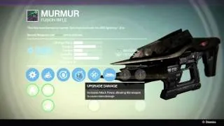 Destiny - Murmer Legendary Fusion Rifle (The Dark Below)