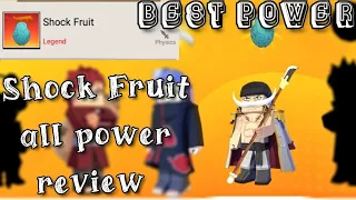 Blockman go Anime showdown 🤯 Shock fruit all power review ‼️ #blockmango #animeshowdown