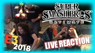 Super Smash Bros. Ultimate - E3 2018 LIVE REACTION - SuperGirlKels