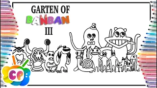 GARTEN of BanBan NEW MONSTERS Coloring page /Garten of Banban 3/  Jim Yosef - Link [NCS Release]