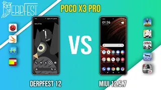 Derpfest 12 vs MIUI 12.5.7 Enhanced on Poco X3 Pro (Benchmark & Gaming Test)