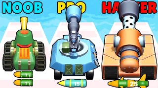 NOOB vs PRO vs HACKER in Tank Evolution Run TikTok Gameplay Video 2024
