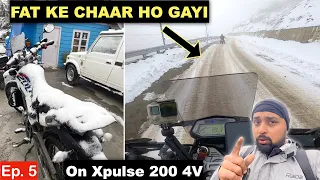 2 CRAZY XPULSE 4V CROSSING SNOW STORM | Sabse Tough Hai Sela Pass | Tawang To Dirang -Arunachal