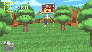 SRB2 Greenflower Zone Act 1 Speedrun as Sonic (0:19.28)
