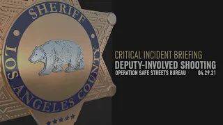 Critical Incident Briefing - Operation Safe Streets Bureau, 04/29/21