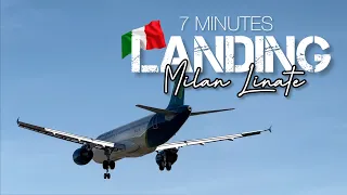 7 MIN LANDINGS | Amazing Flight Landings by Skilled Pilots | Linate LIN #trend | MilanAirports #4k