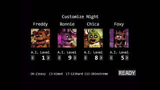 FNaF comparison original mobile v vs update v