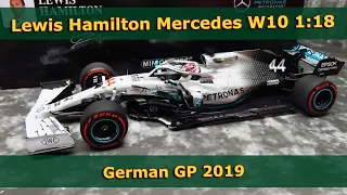 Lewis Hamilton - Mercedes W10 - German GP 2019 - Minichamps F1 1:18 model car review